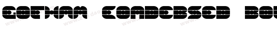 gotham condebsed bol字体转换